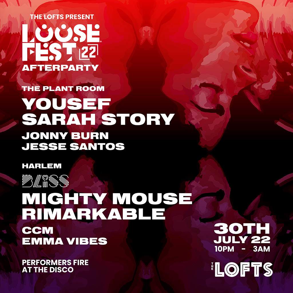 LooseFesst After Party with Yousef, Sarah Story, Mighty Mouse, Rimarkable - Página frontal