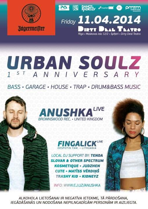 Urban Soulz 1st Anniversary with Anushka - フライヤー表