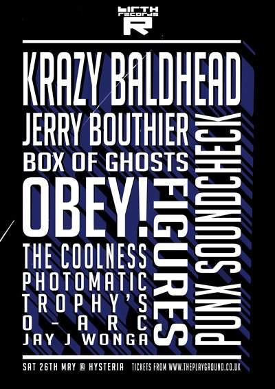 Krazy Baldhead- Live / Jerry Bouthier / OBEY! / Figures - Página frontal