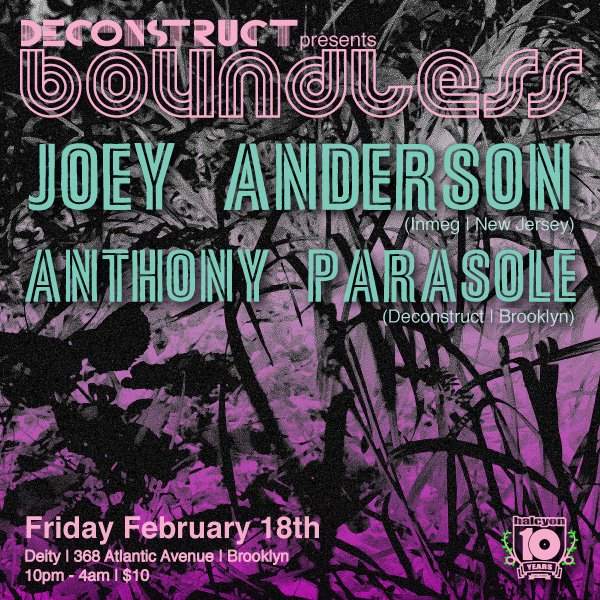 Boundless presents Brooklyn Bound with Dj Joey Anderson & Anthony Parasole - Página frontal