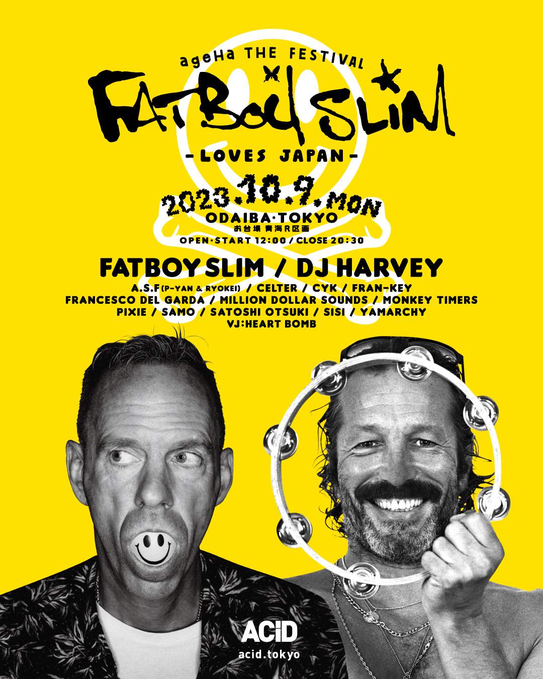 ageHa THE FESTIVAL - Fatboy Slim LOVES JAPAN - Página frontal