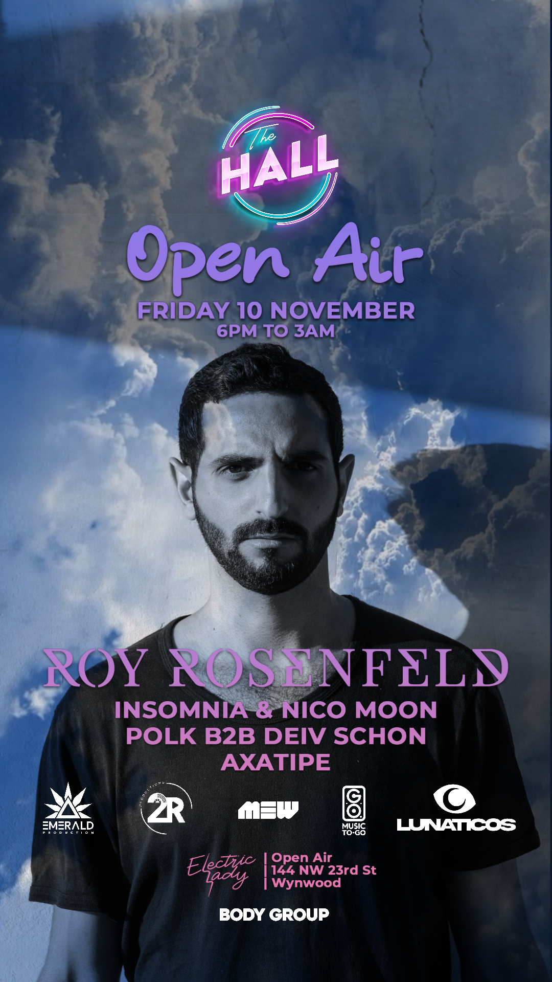 The Hall 'Open Air' pres Roy Rosenfeld - フライヤー表