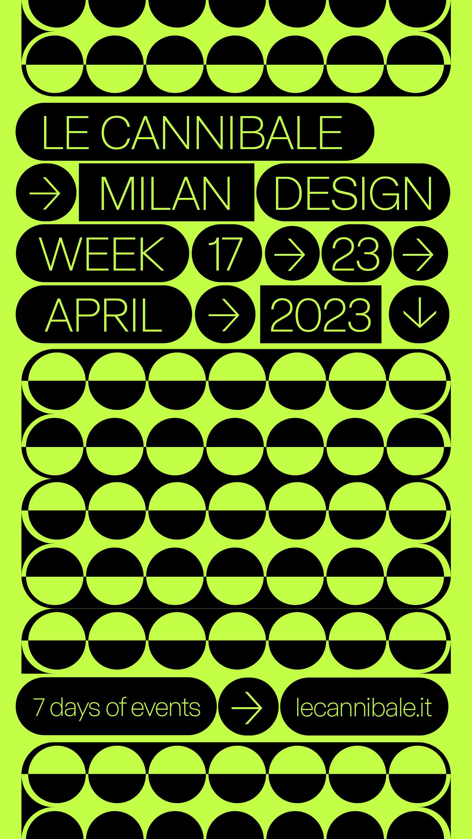 Le Cannibale - Milan Design Week 2023 - Página trasera