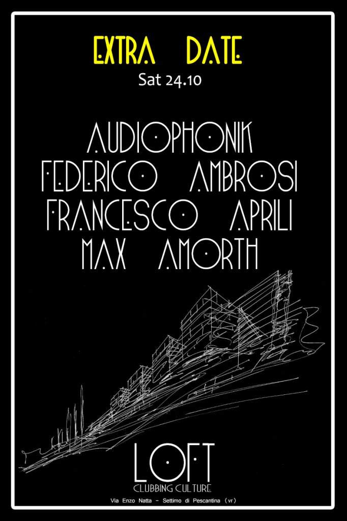 Audiophonik, Federico Ambrosi, Francesco Aprili - フライヤー表