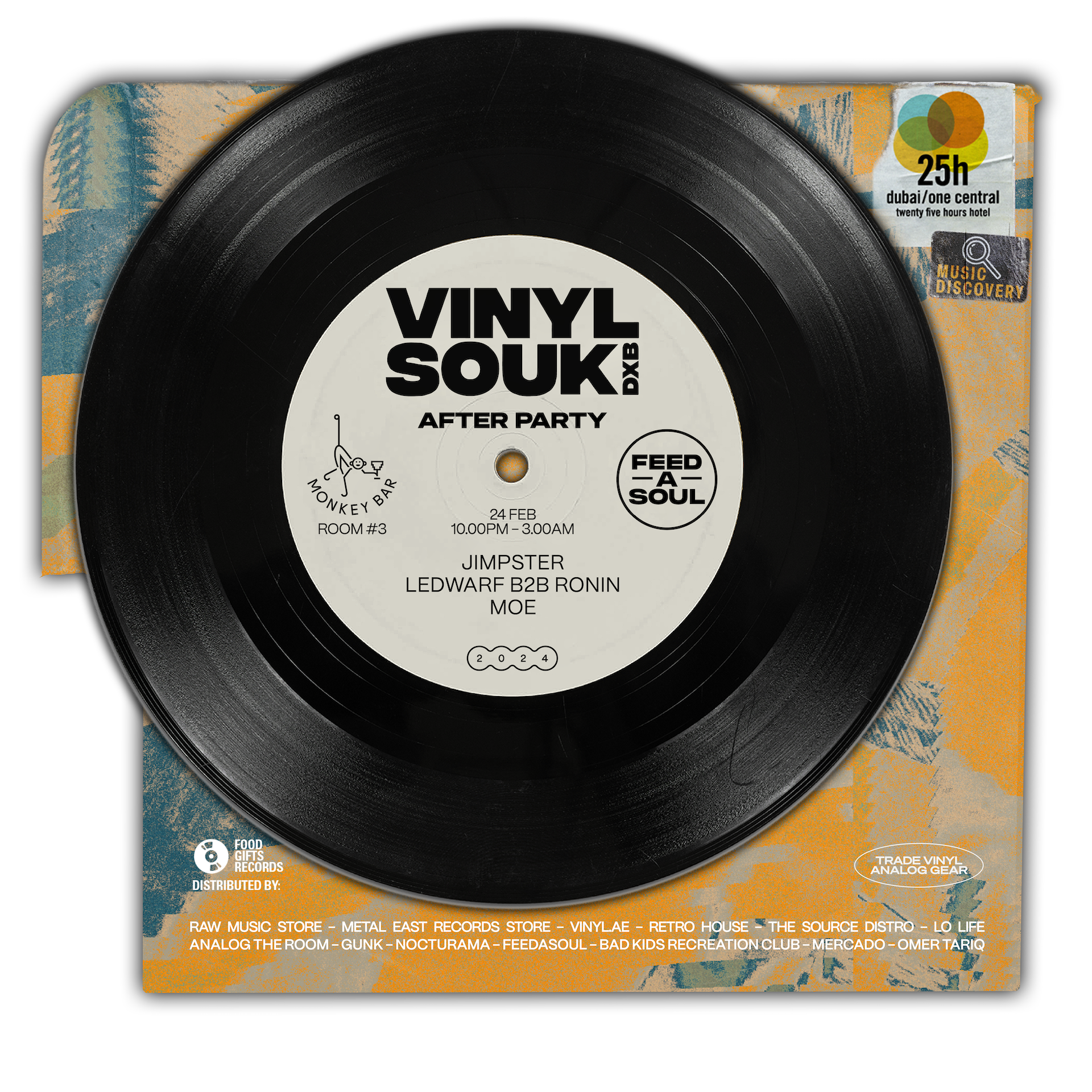 Vinyl Souk x Feedasoul Volume 11 After-Party - フライヤー表