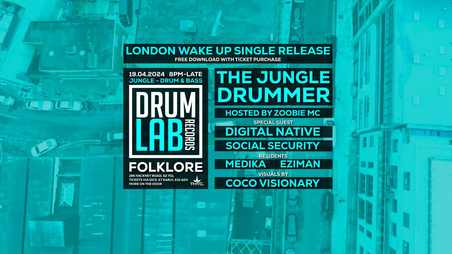 Drum Lab presents: Jungle Drummer London Wake Up Release - フライヤー裏