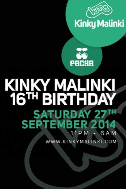 Kinky Malinki 16th Birthday - Página frontal