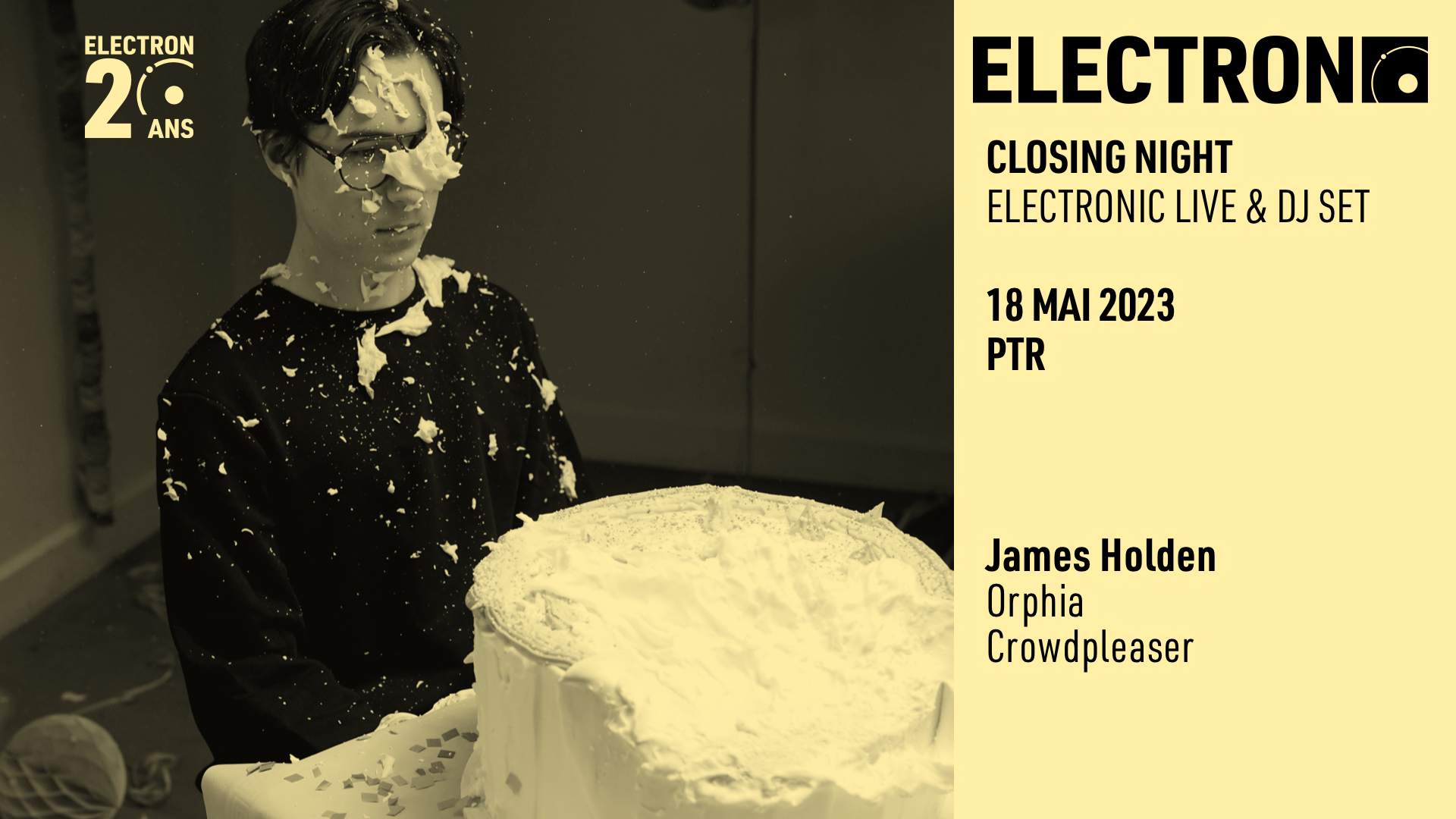 James Holden // Electron Closing Night x PTR - Página frontal