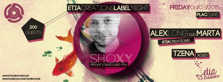Etia Creations Label Night with Shoxy - Página frontal