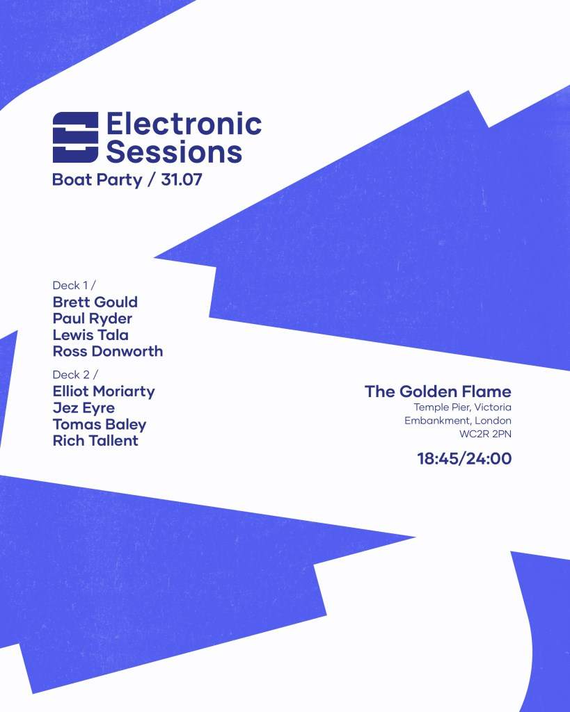 Electronic Sessions Boat Party - フライヤー表