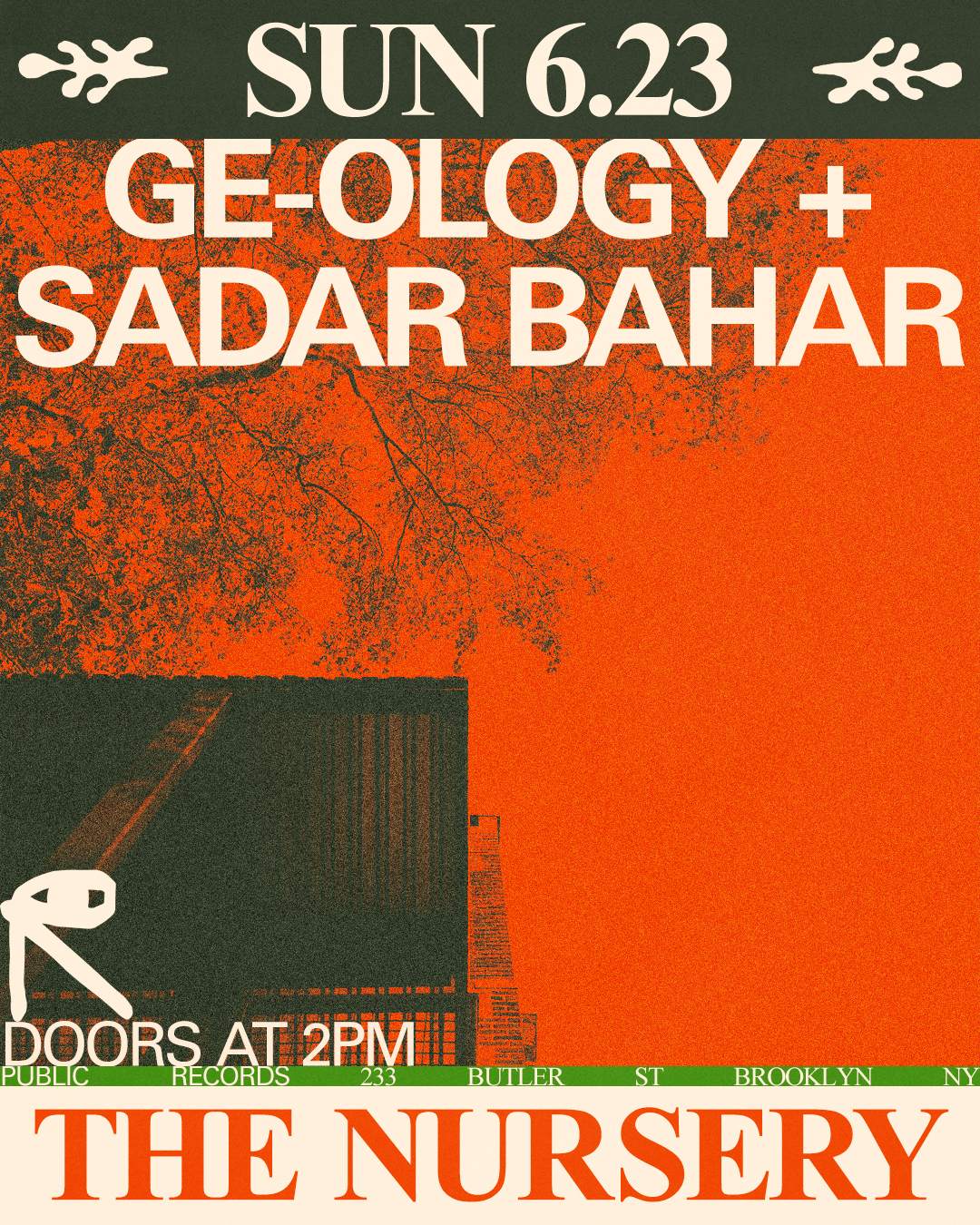 Ge-ology & Sadar Bahar in The Nursery - Página frontal