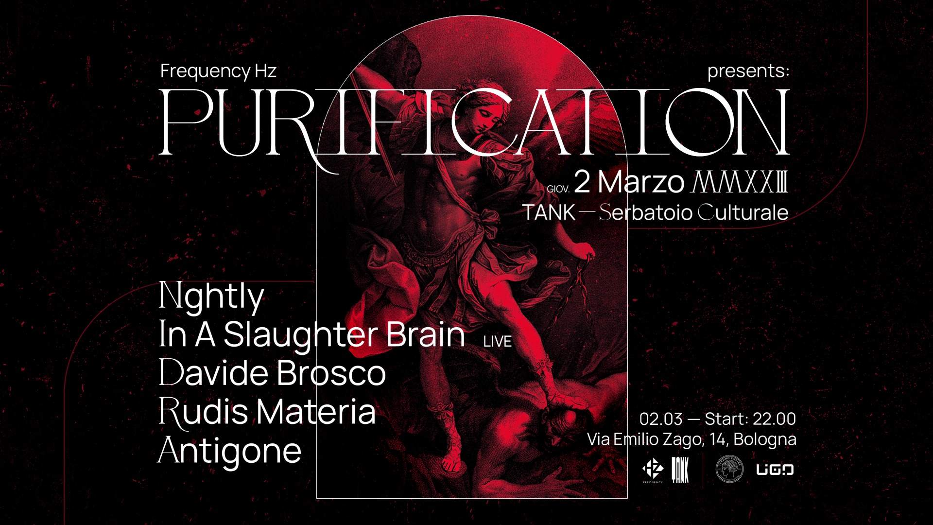FREQUENCY HZ presents: 'PURIFICATION' - フライヤー表