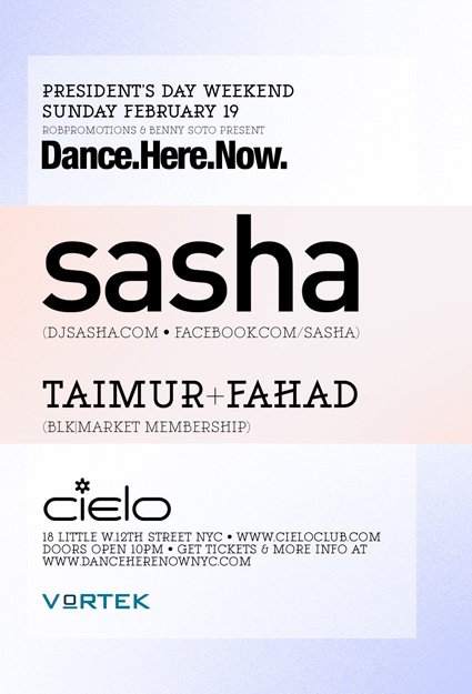 Sasha  Dance.Here.Now - Página trasera
