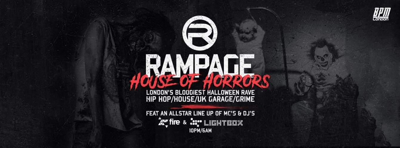 The House of Horrors - Rampage Sound Halloween Rave - Página frontal