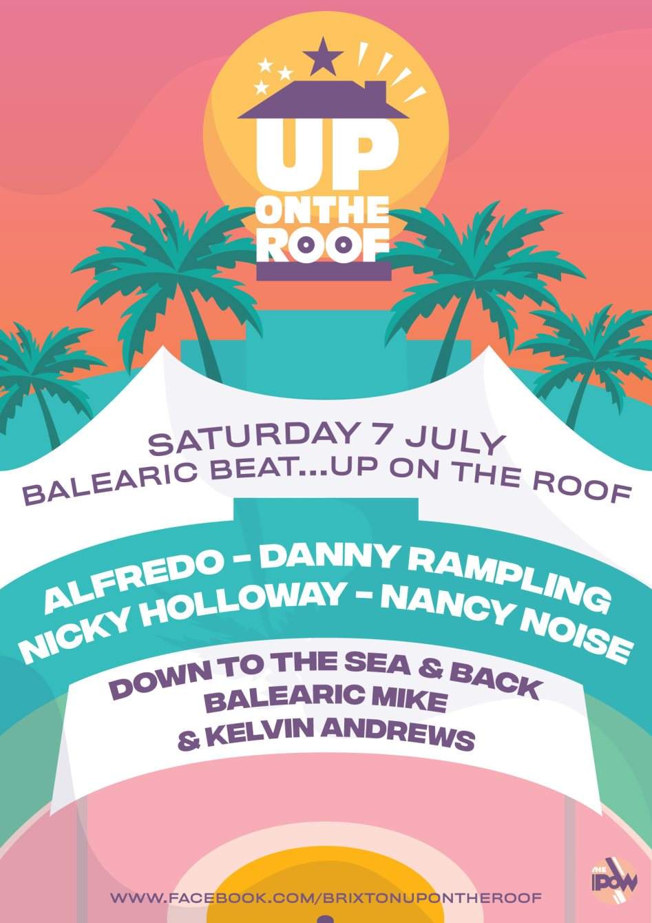 Balearic Beat...Up On The Roof with Alfredo, Danny Rampling - フライヤー表