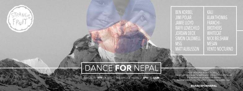 Strange Fruit presents Dance For Nepal - フライヤー裏