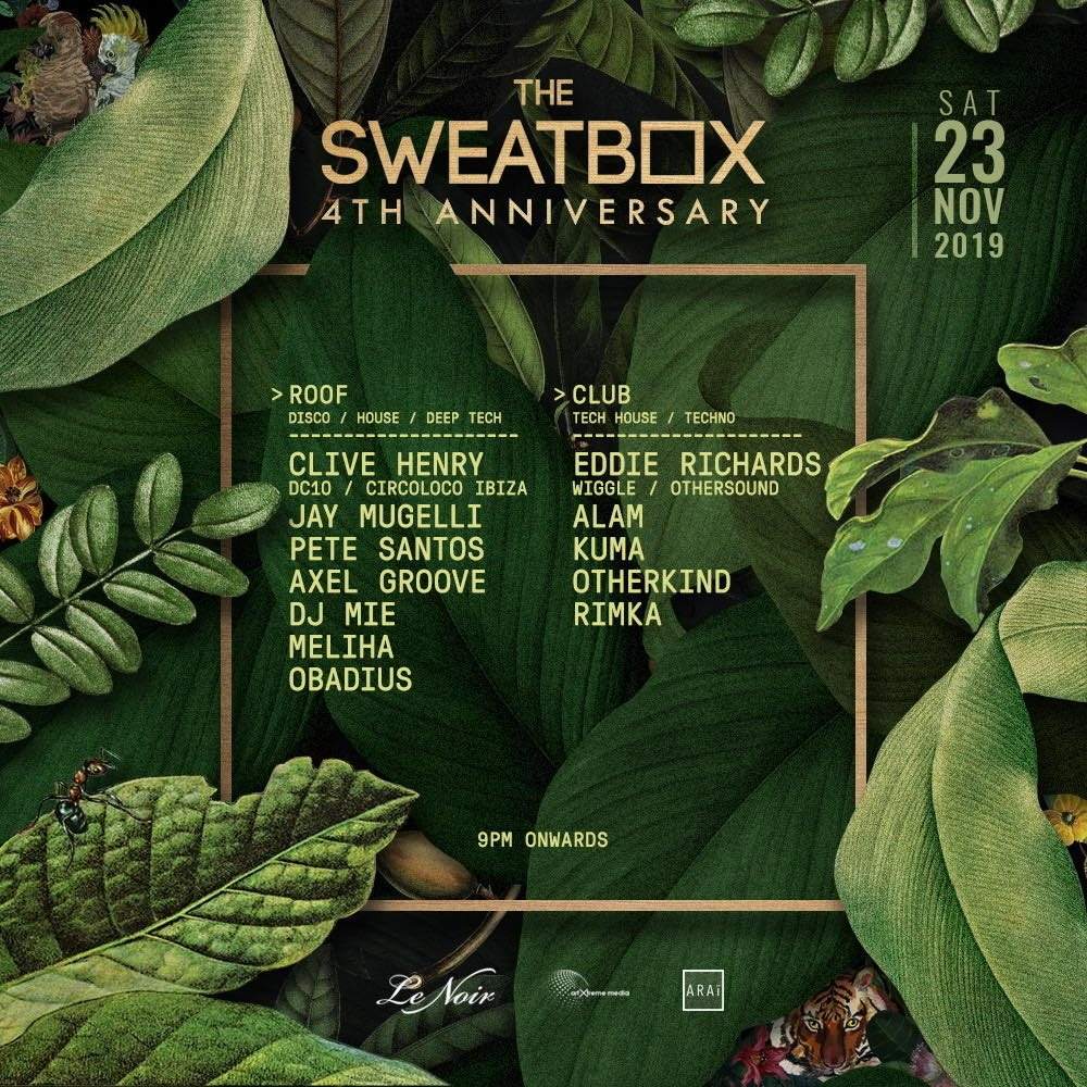 Art Xtreme Media presents: The Sweatbox 4th Anniversary - フライヤー表