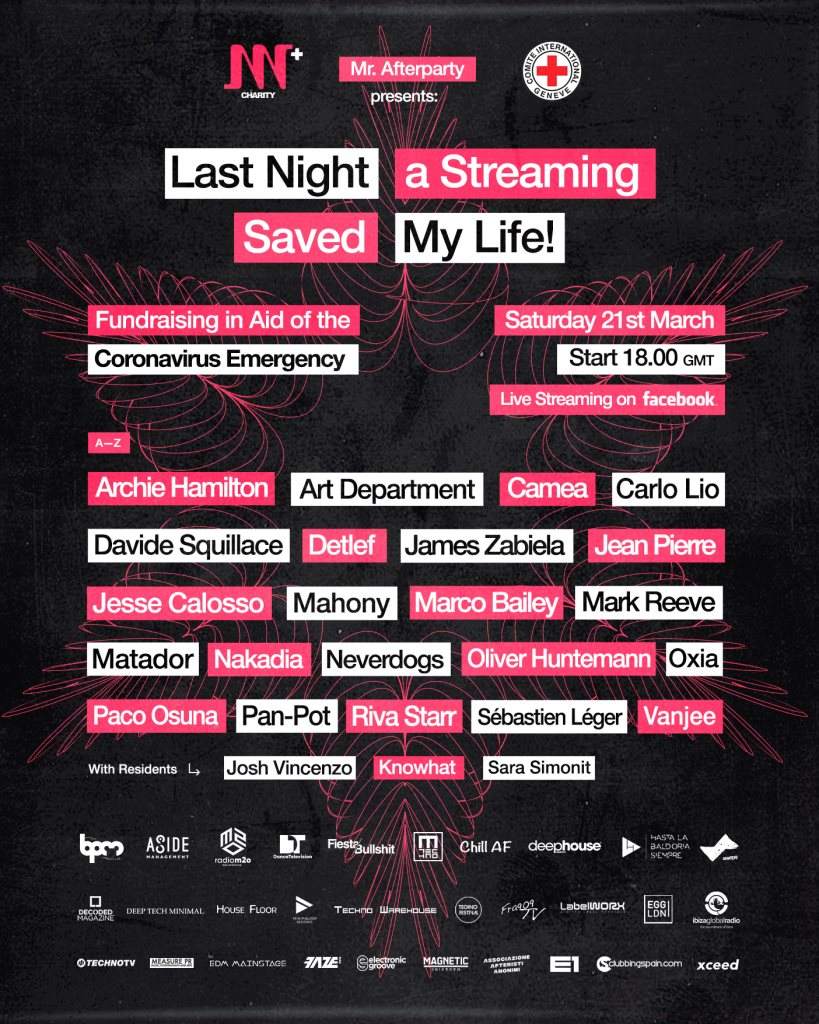 Mr. Afterparty presents: Last Night A Streaming Saved My Life - Página frontal