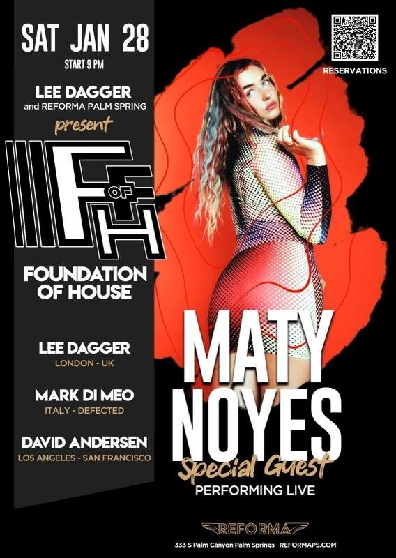 Lee Dagger and Reforma present Foundation of House - フライヤー表
