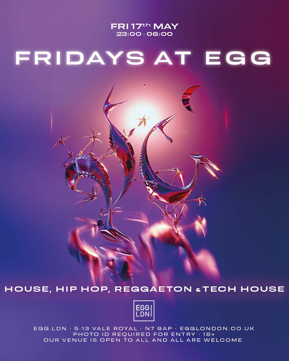 Fridays at Egg: House, Hip Hop, Reggaeton & Tech House - Página trasera