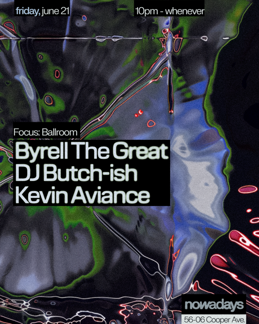 Focus: Ballroom with Byrell The Great, DJ Butch-ish, Kevin Aviance - Página frontal