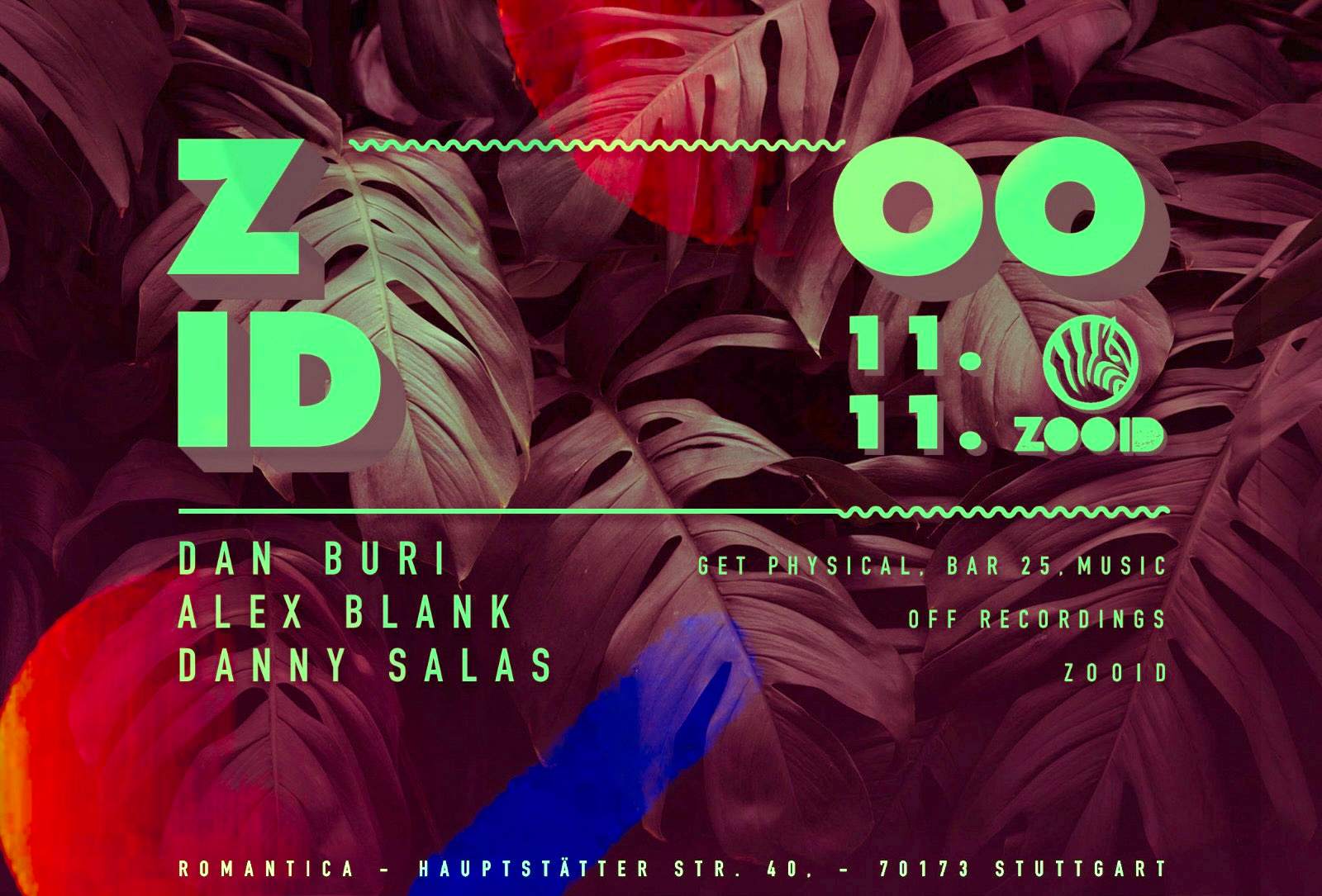 ZOOID with Dan Buri (Get Physical) / Alex Blank / Danny Salas - Página frontal
