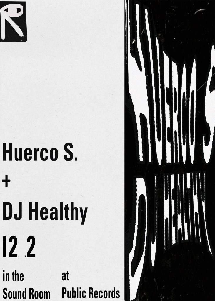 Huerco S. DJ Healthy - Página frontal