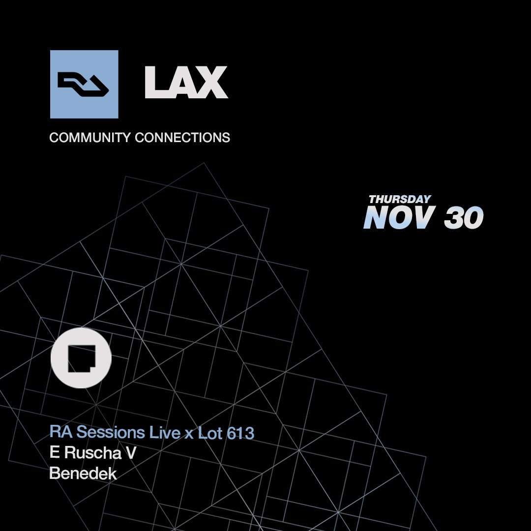 RA LAX: RA Sessions - フライヤー表