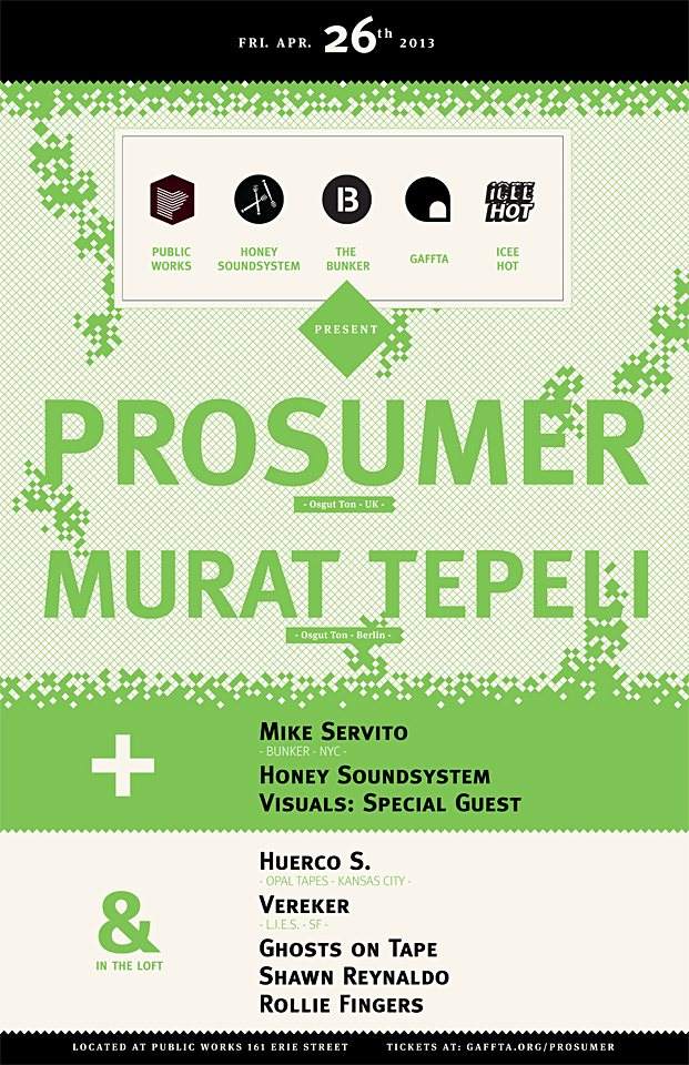 Prosumer, Murat Tepeli, Huerco S. - Página frontal