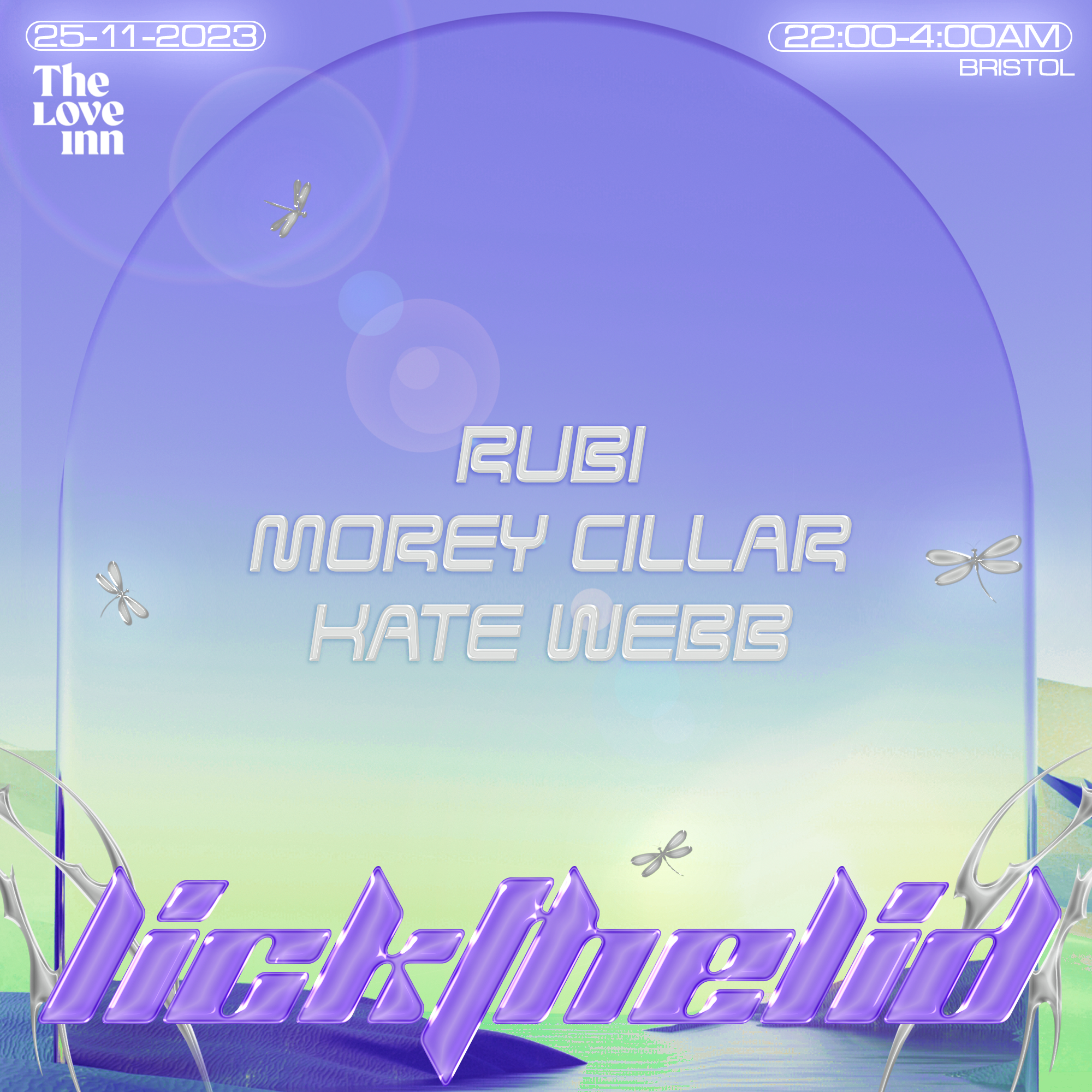 Lick The Lid: Rubi & Morey Cillar - フライヤー表
