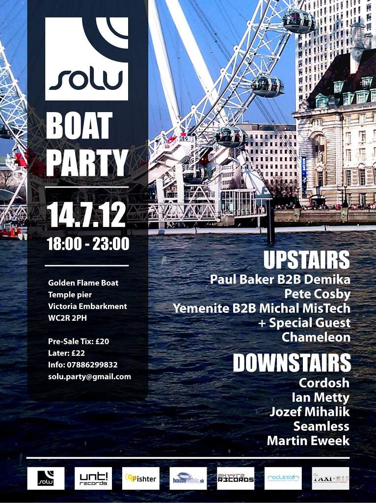 Solu Boat Party - Página frontal
