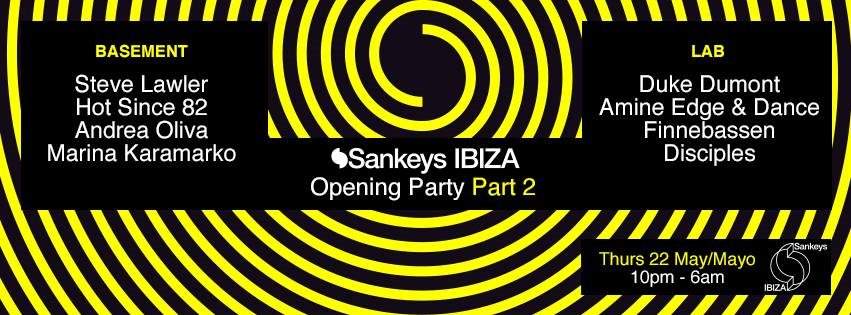Sankeys Ibiza - Opening party 2 - Página frontal