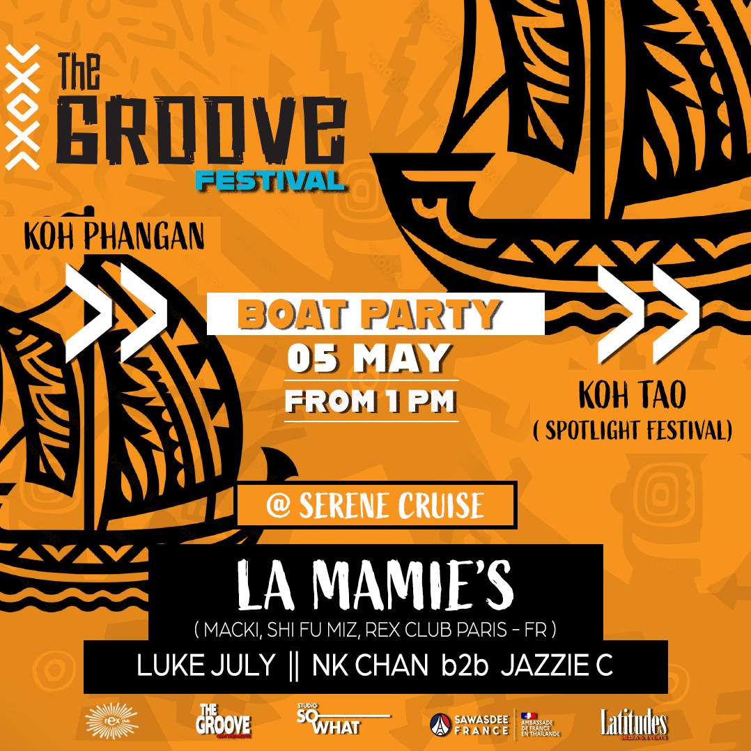 The Groove Boat party from Phangan to Tao - フライヤー裏