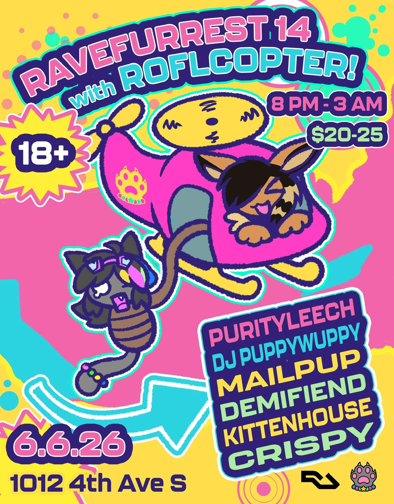 Ravefurrest 14 with ROFLCOPTER at TBA - 1012 4th Ave S, Nashville ...