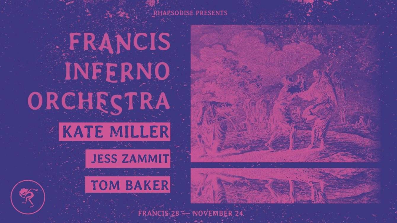 Rhapsodise w/ Francis Inferno Orchestra, Kate Miller, Jess Zammit, Tom Baker - Página frontal