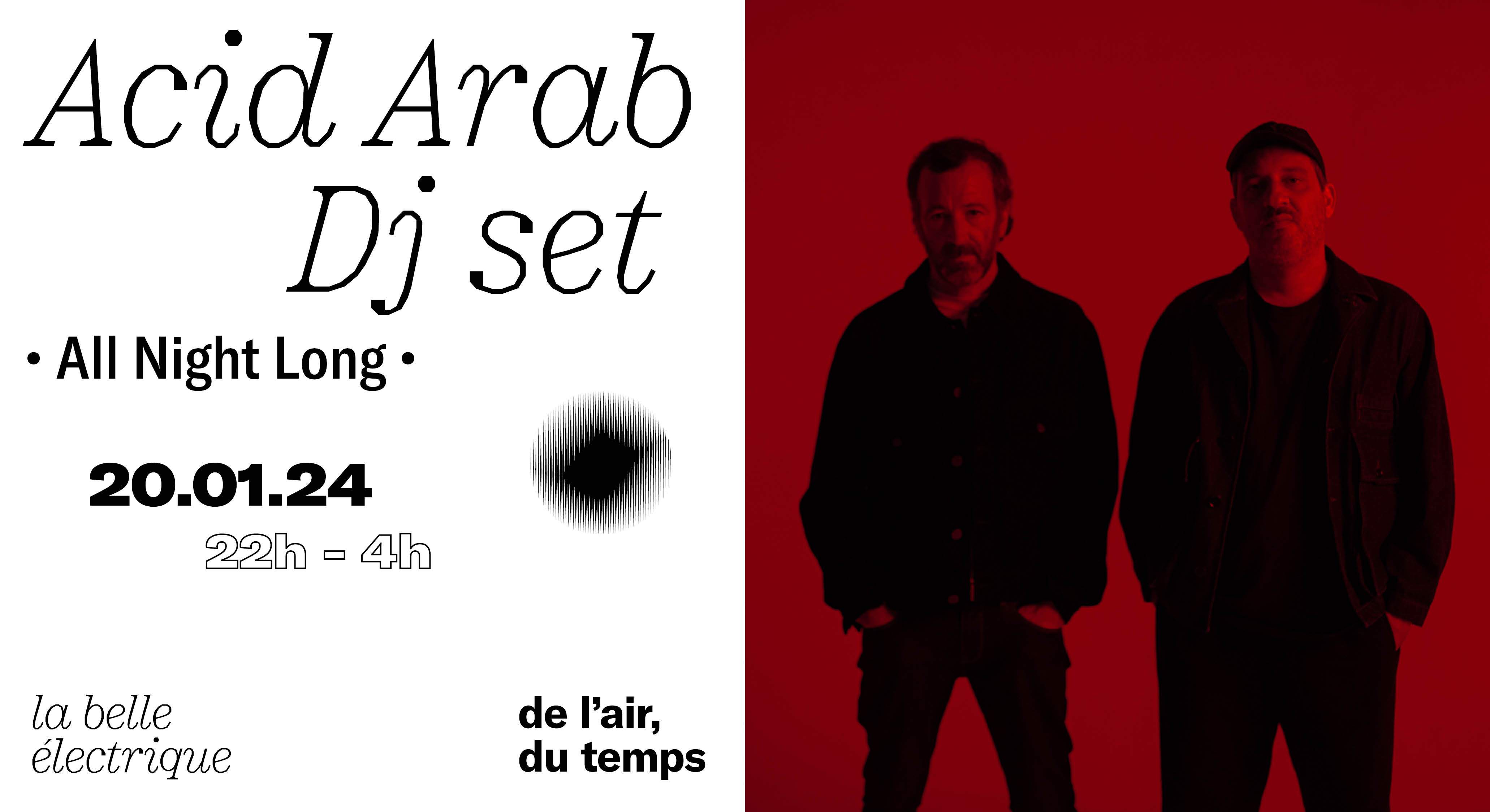 Acid Arab dj set • All night long - Página frontal