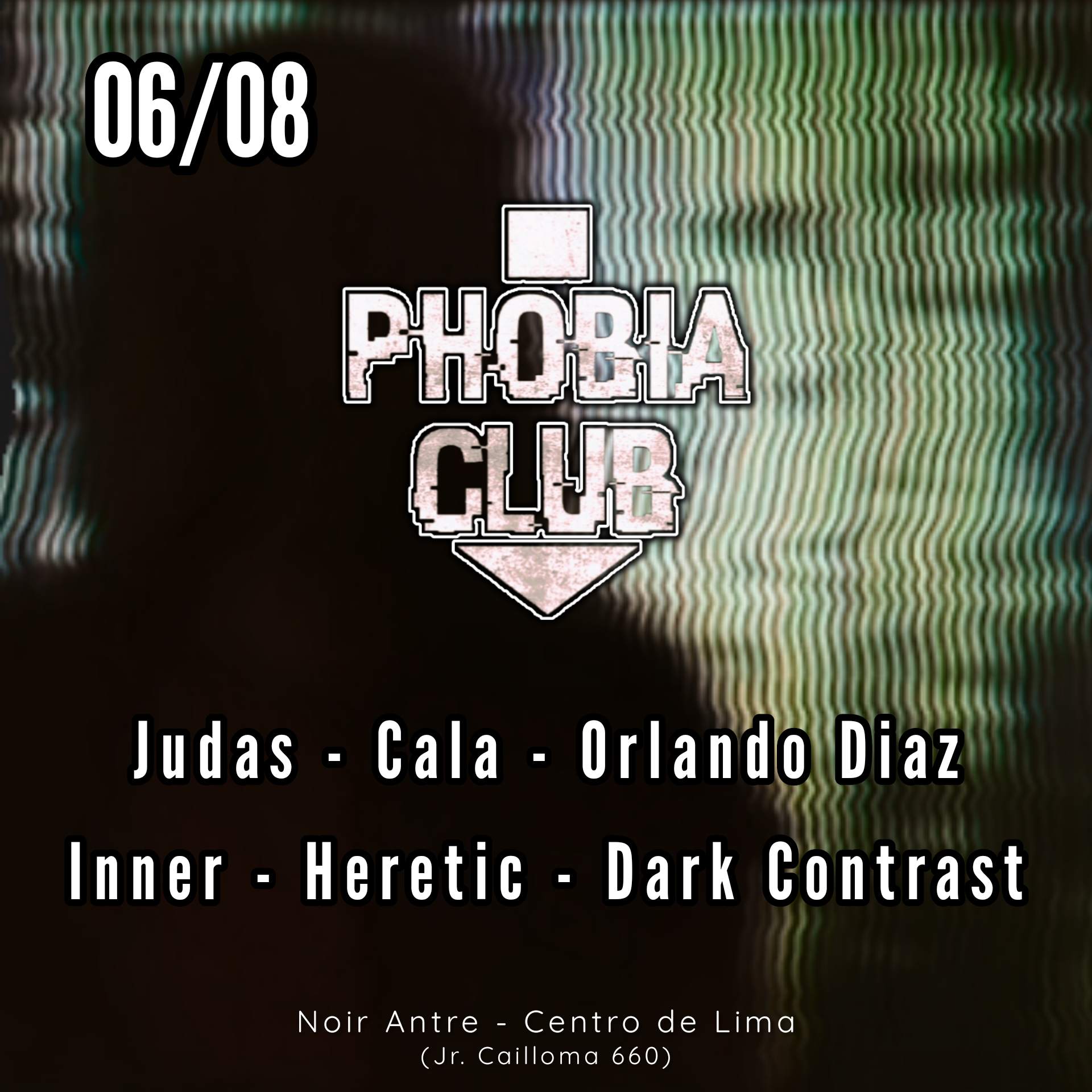 Phobia - Club 06/08 /'undergroove' - フライヤー表