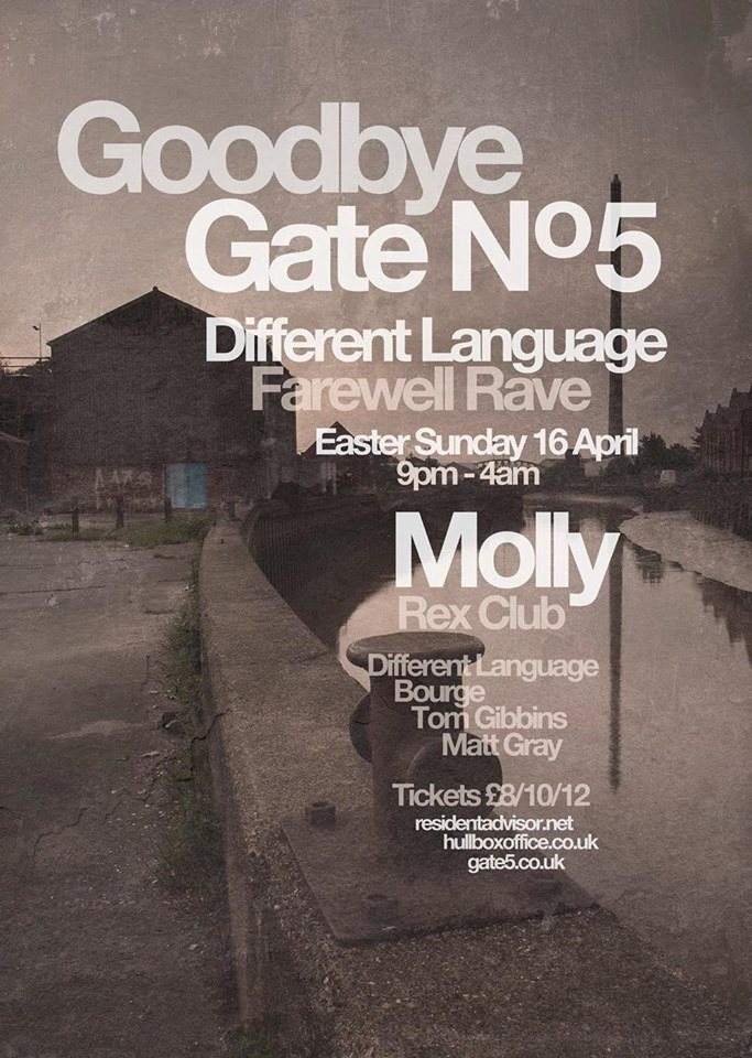 Different Language & Gate Nº5 Farewell Rave with Molly - Página frontal