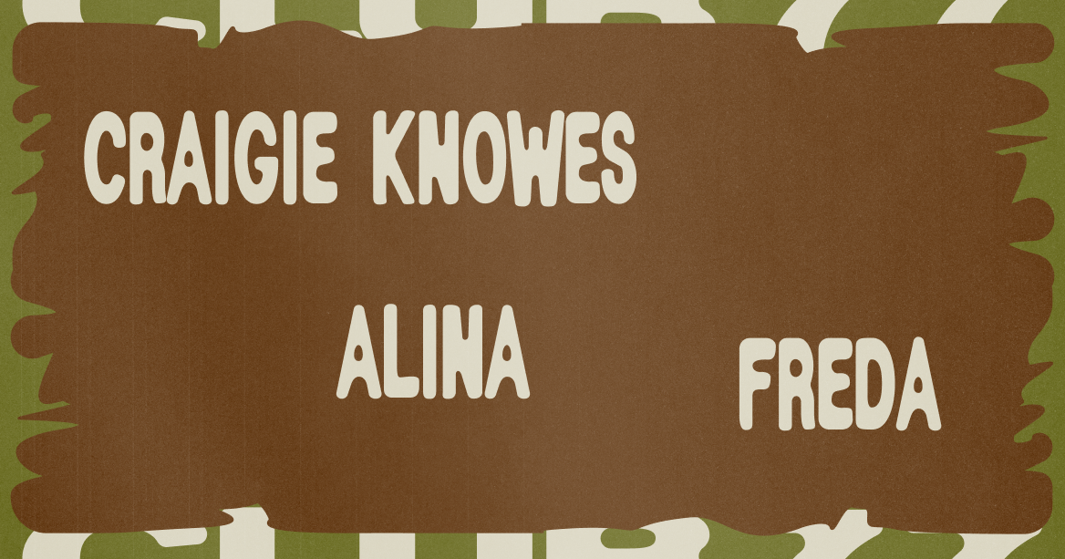 Sundays at 77 with Craigie Knowes, Alina & Freda - Página frontal