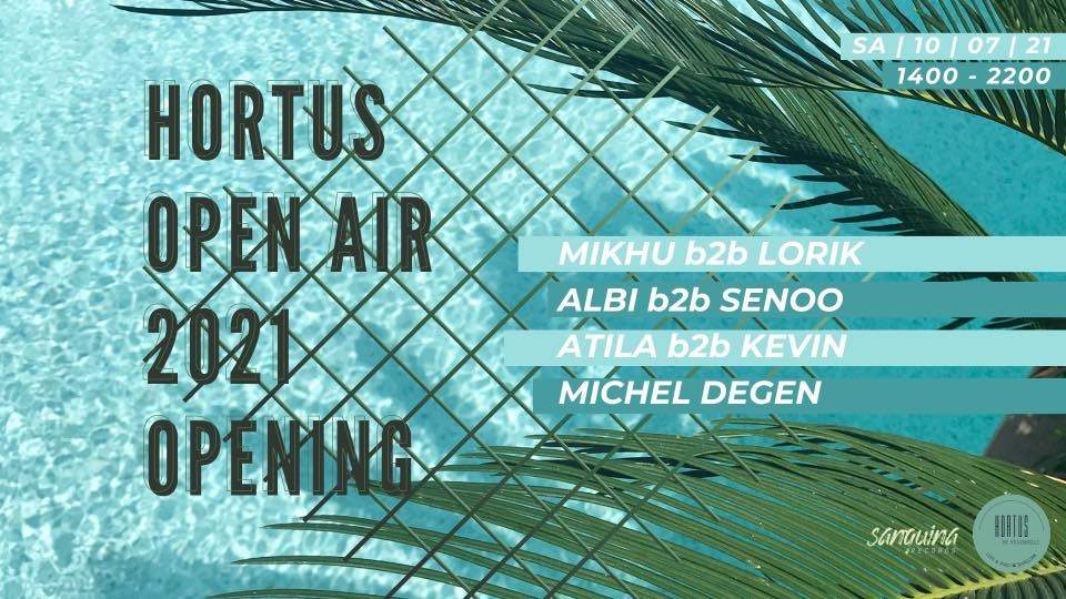 Hortus Open Air 2021 Opening - フライヤー表