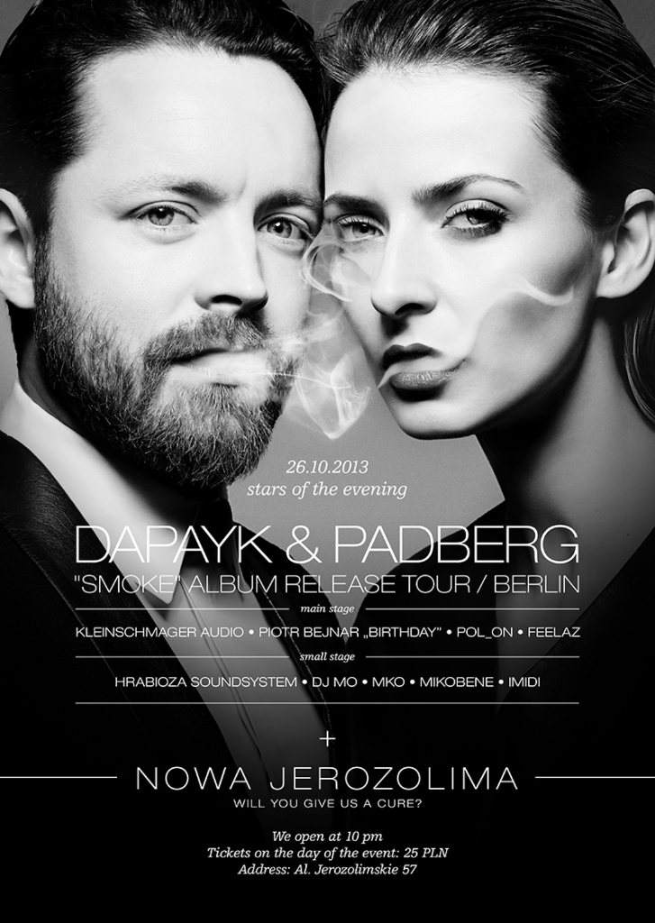 Dapayk & Padberg 'Smoke' Album Release Tour - Página frontal