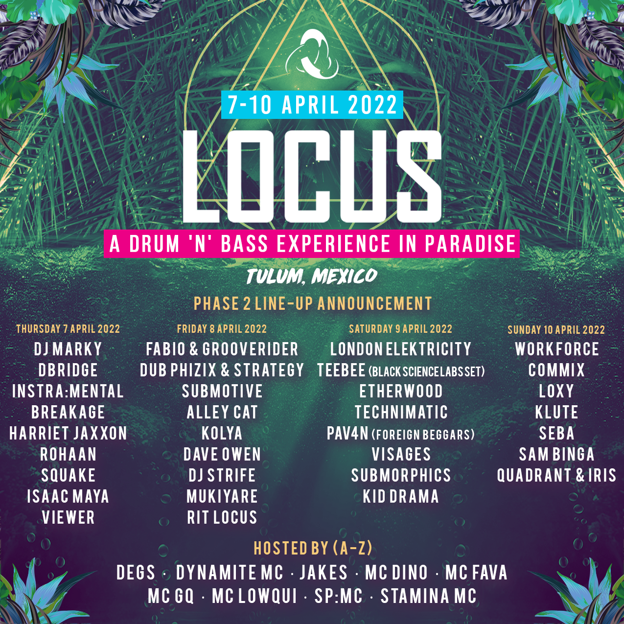 LOCUS Tulum 2022 - 4 Days of Drum 'n' Bass in Paradise - Página frontal