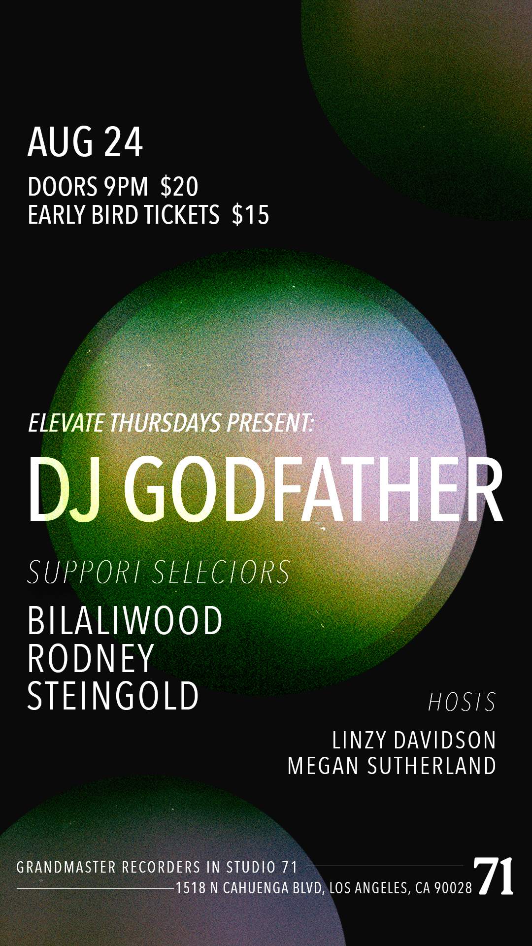 Elevate Thursdays Present:  DJ GODFATHER - フライヤー表
