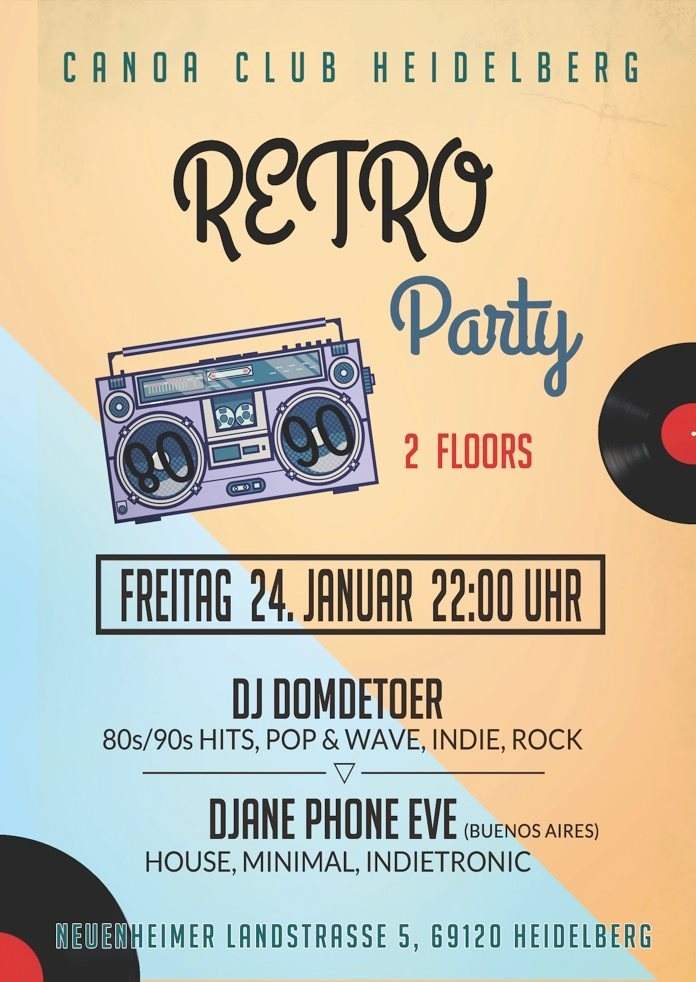 Retro Party 80s/90s / Pop & Electronica - Página frontal
