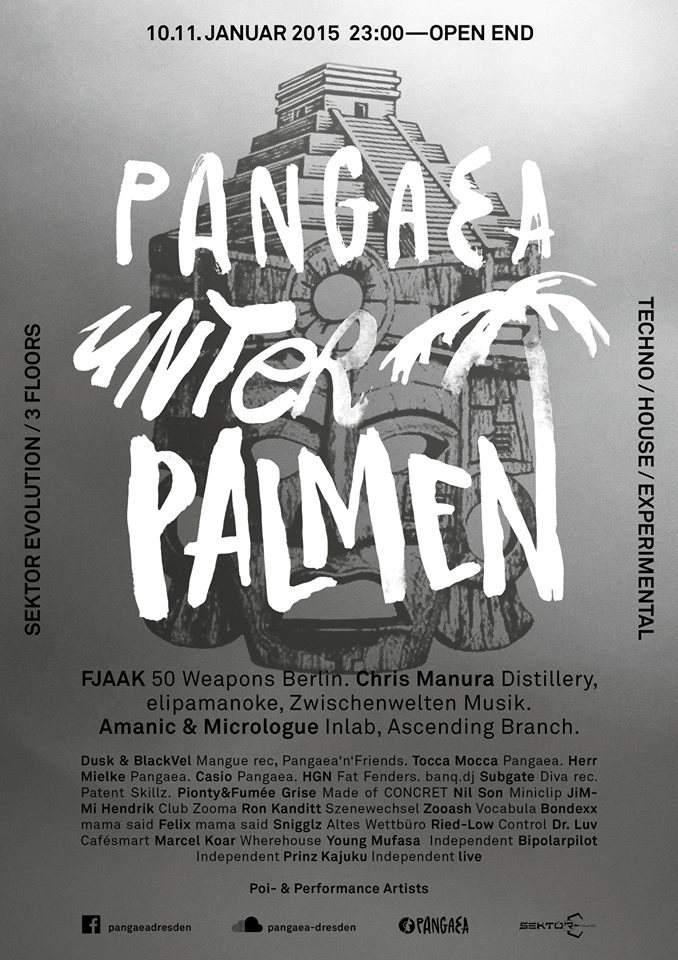 Pangaea Unter Palmen - フライヤー表