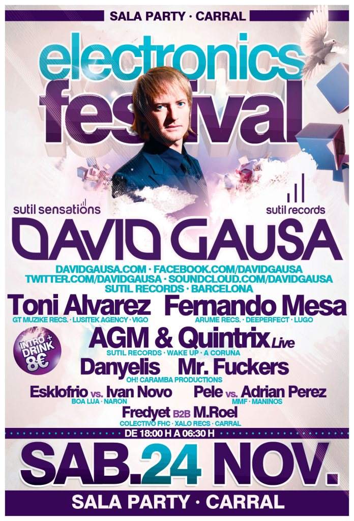Electronics Festival with David Gausa & Toni Alvarez - フライヤー表