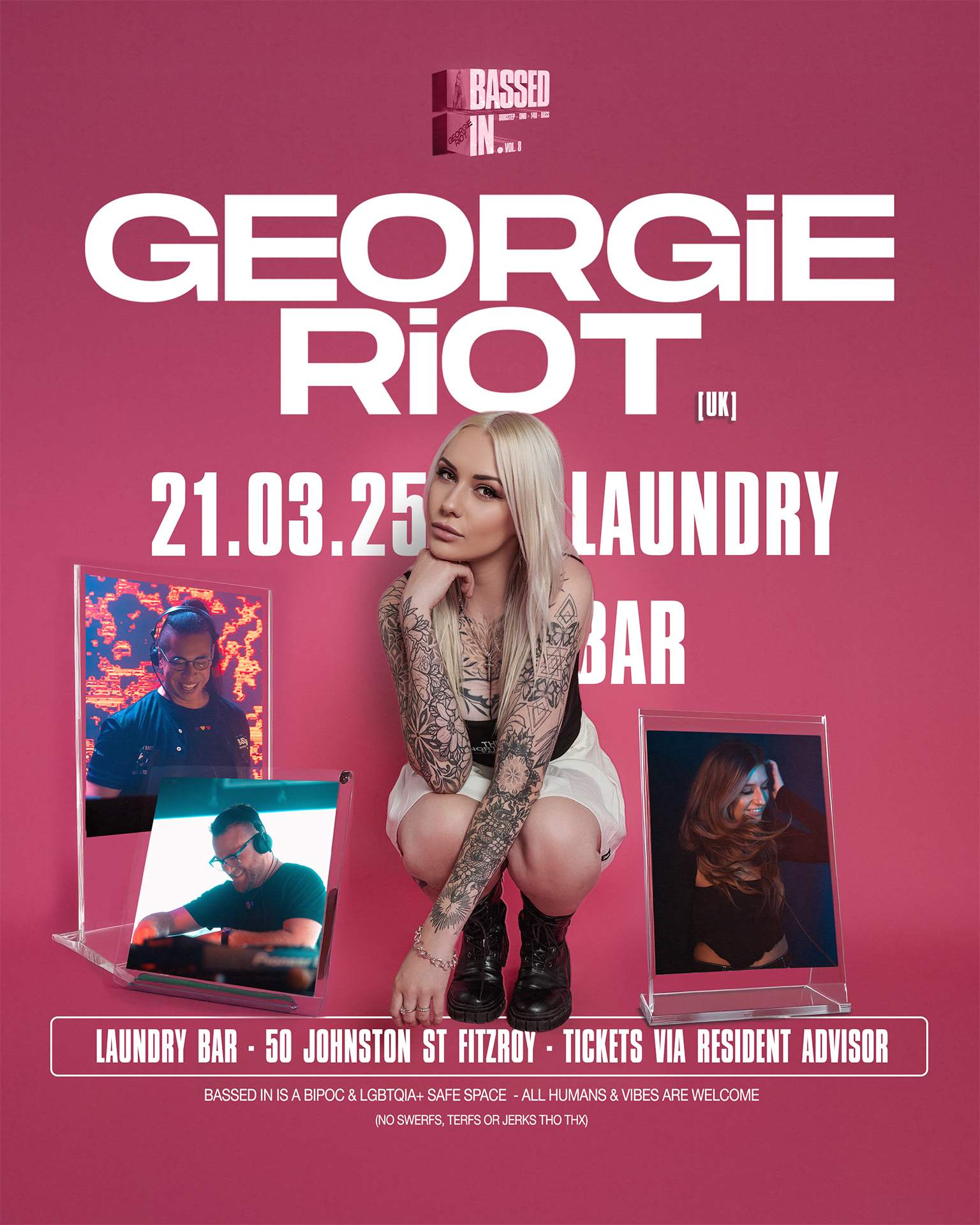 Bassed In Vol.8 Feat. Georgie Riot [UK] at Laundry, Melbourne