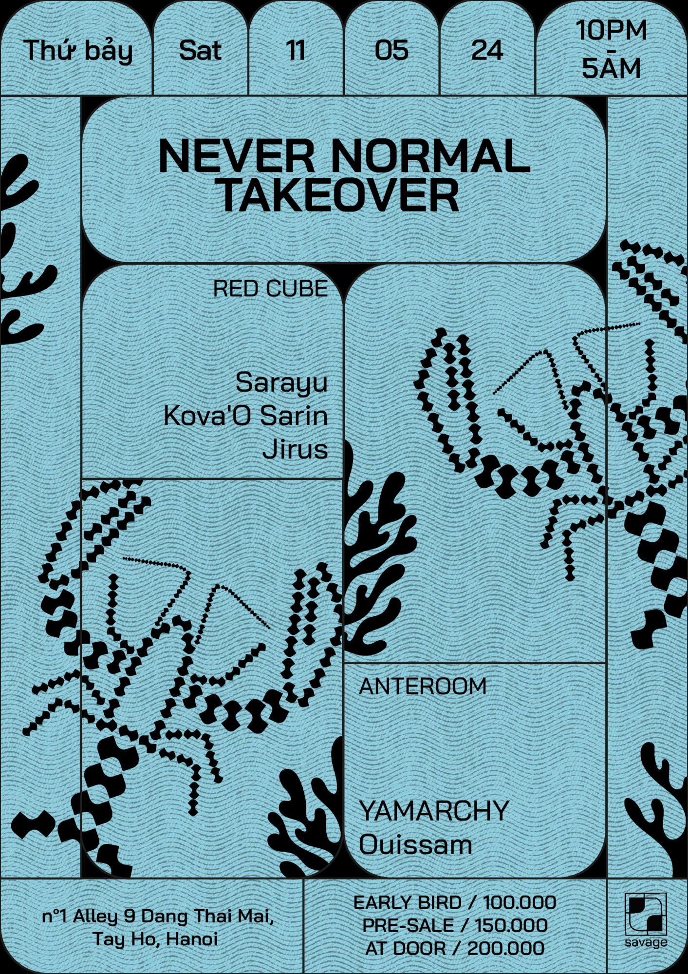 Never Normal Takeover - Página frontal