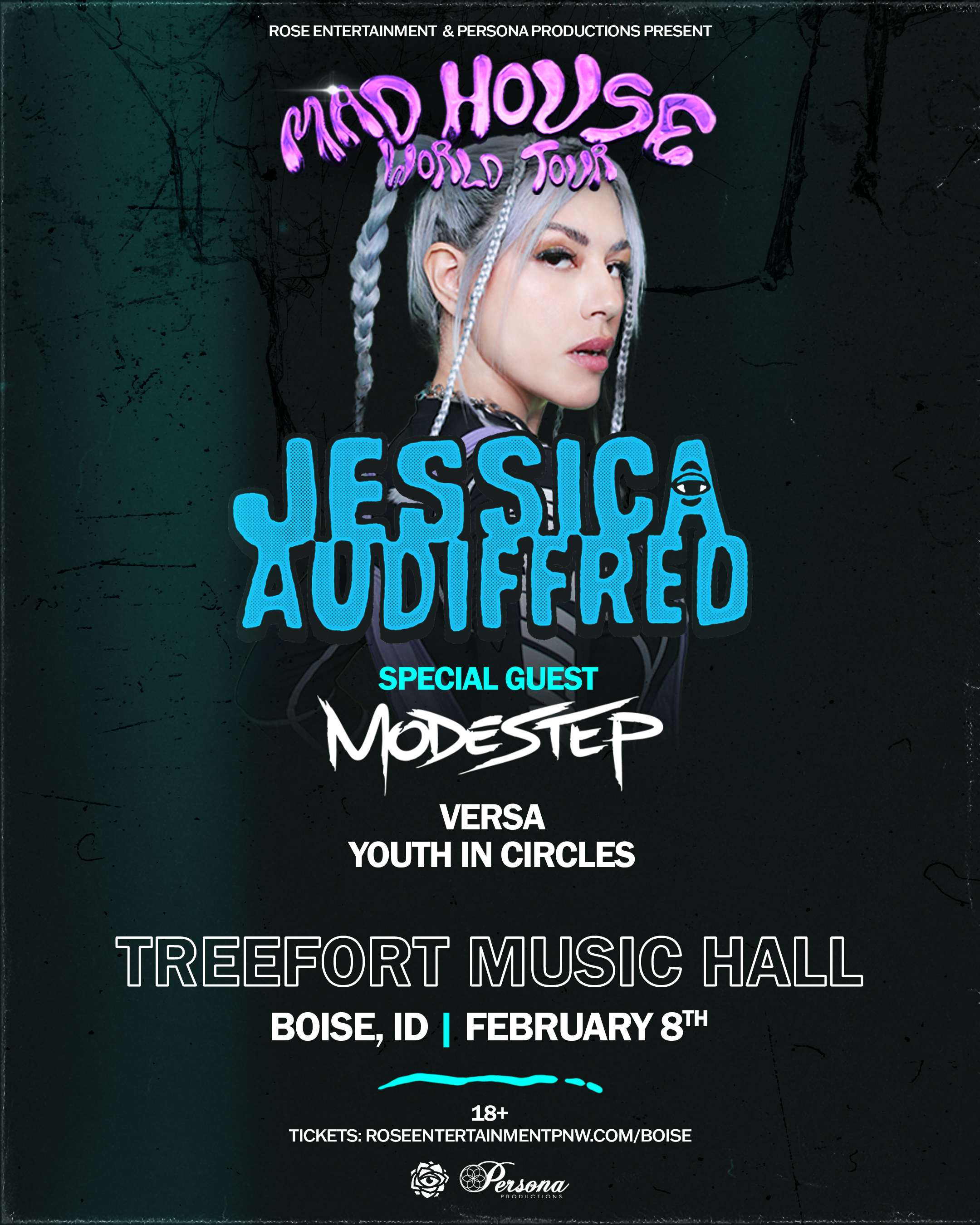 Jessica Audiffred - Mad House World Tour - Página frontal