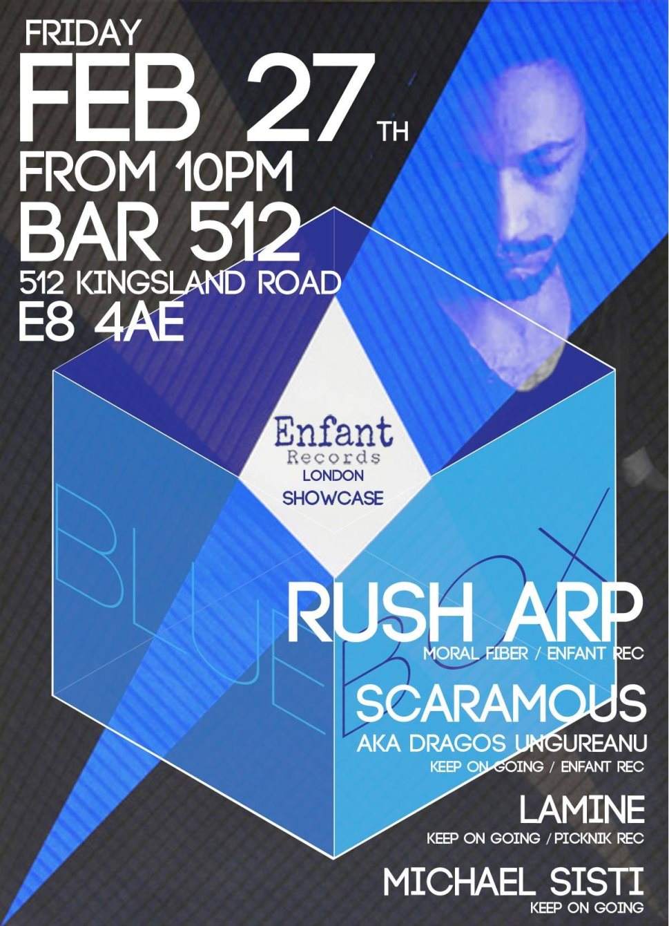 512 Bluebox Session #4 with Rush Arp - フライヤー表